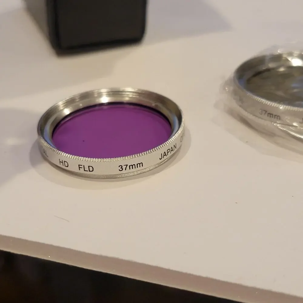 Bower Digital HD FLD 37mm Purple Camera Lens Filter Japan Optical Photo Glass